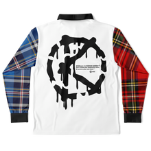 Load image into Gallery viewer, BWYWTB (LongSleeve Polo Shirt) Black/White/Red & Blue Plaid