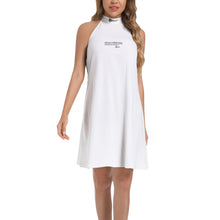 Load image into Gallery viewer, Women's (Tie Back Halter Neck Flared Dress) White