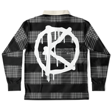 Load image into Gallery viewer, Never Sleep Broke (LongSleeve Polo Shirt) Black/Grey/Off-White