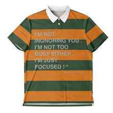 Load image into Gallery viewer, Focused (Polo Shirt) White/Orange/Green