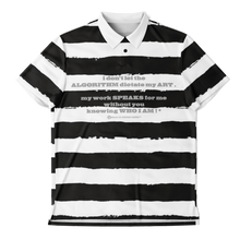 Load image into Gallery viewer, Stripe (Polo Shirt) Black/White