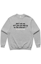 Load image into Gallery viewer, don't ask me (Crewneck Sweatshirt) Athletic Heathe