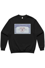 Load image into Gallery viewer, Social Security (Crewneck Sweatshirt) Black