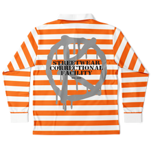 Load image into Gallery viewer, DOC (LongSleeve Polo Shirt) Orange/White