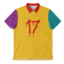 Load image into Gallery viewer, 17' BILL (Polo Shirt) Yellow/Teal/Purple/Red