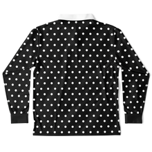 Load image into Gallery viewer, Polka Dotted (LongSleeve Polo Shirt) Black