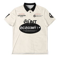 Load image into Gallery viewer, iKGDeuce™ x (s3v3n)t33n®️ x AUNTWRLDWIDE "ACADEMY" (Polo Shirt) Off-White