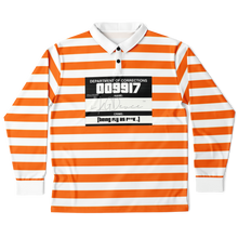 Load image into Gallery viewer, DOC (LongSleeve Polo Shirt) Orange/White