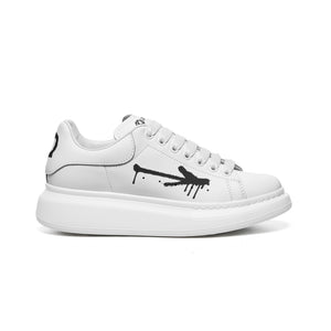 Low-Top (Oversized Leather Sneakers) White