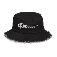Load image into Gallery viewer, Distressed Denim (Bucket Hat)