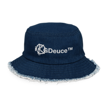 Load image into Gallery viewer, Distressed Denim (Bucket Hat)