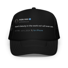 Load image into Gallery viewer, Beauty In Work (Trucker Hat) Black