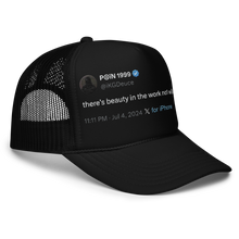 Load image into Gallery viewer, Beauty In Work (Trucker Hat) Black