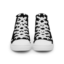 Load image into Gallery viewer, Polka Dotted (High-Top Canvas Shoes) Black