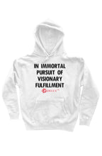 Load image into Gallery viewer, IN IMMORTAL PURSUIT (Hoodie) White