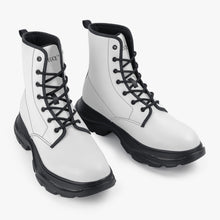 Load image into Gallery viewer, Abstract Chunky Boots (White)