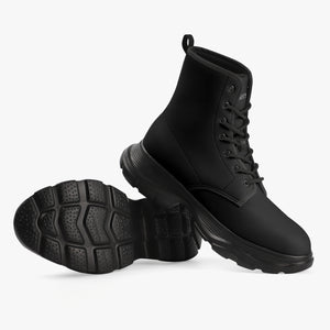 Abstract Chunky Boots (Black)