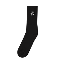 Load image into Gallery viewer, Logo Embroidered (Crew Socks) White