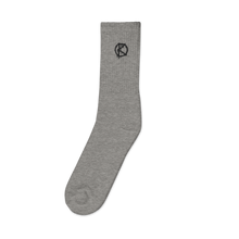 Load image into Gallery viewer, Logo Embroidered (Crew Socks) Black