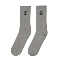 Load image into Gallery viewer, Logo Embroidered (Crew Socks) Black