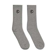 Load image into Gallery viewer, Logo Embroidered (Crew Socks) Black
