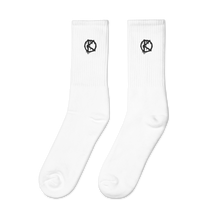 Load image into Gallery viewer, Logo Embroidered (Crew Socks) Black