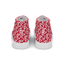 Load image into Gallery viewer, "VAMP" Monogram Logo (High-Top Canvas Shoes) Red
