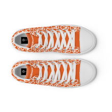 Load image into Gallery viewer, "VAMP" Monogram Logo (High-Top Canvas Shoes) Orange