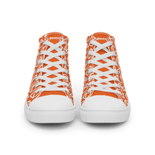 Load image into Gallery viewer, "VAMP" Monogram Logo (High-Top Canvas Shoes) Orange