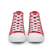 Load image into Gallery viewer, "VAMP" Monogram Logo (High-Top Canvas Shoes) Red