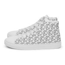 Load image into Gallery viewer, "VAMP" Monogram Logo (High-Top Canvas Shoes) White