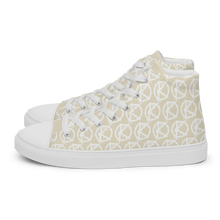 Load image into Gallery viewer, "VAMP" Monogram Logo (High-Top Canvas Shoes) Beige