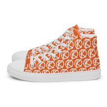 Load image into Gallery viewer, "VAMP" Monogram Logo (High-Top Canvas Shoes) Orange