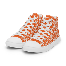Load image into Gallery viewer, "VAMP" Monogram Logo (High-Top Canvas Shoes) Orange