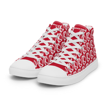 Load image into Gallery viewer, "VAMP" Monogram Logo (High-Top Canvas Shoes) Red