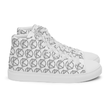 Load image into Gallery viewer, "VAMP" Monogram Logo (High-Top Canvas Shoes) White