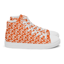 Load image into Gallery viewer, "VAMP" Monogram Logo (High-Top Canvas Shoes) Orange