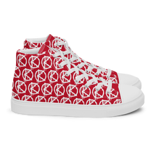 Load image into Gallery viewer, "VAMP" Monogram Logo (High-Top Canvas Shoes) Red