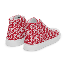 Load image into Gallery viewer, "VAMP" Monogram Logo (High-Top Canvas Shoes) Red