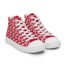 Load image into Gallery viewer, "VAMP" Monogram Logo (High-Top Canvas Shoes) Red