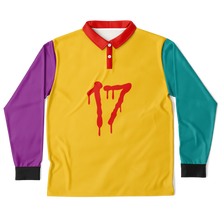 Load image into Gallery viewer, 17&#39; BILL (LongSleeve Polo Shirt) Yellow/Teal/Purple/Red/Black
