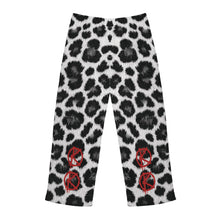 Load image into Gallery viewer, Vertical Mirror Leopard (Pajama Pants) Black/White
