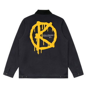 Mart (Canvas Cord Collar Jacket) Ink Blue