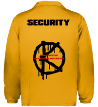 Load image into Gallery viewer, SECURITY (Windbreaker Jacket) Gold
