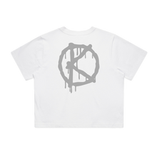 Load image into Gallery viewer, Women&#39;s Addict (Cropped Tee) White
