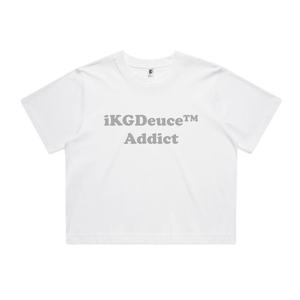 Women's Addict (Cropped Tee) White
