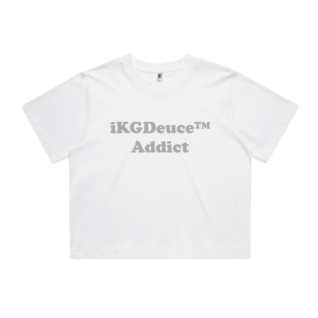 Women's Addict (Cropped Tee) White