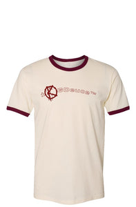 Ringer (T-shirt) Off-White/Maroon
