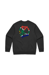 South Africa (Crewneck Sweatshirt) Black