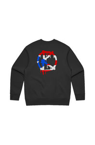 Puerto Rico (Crewneck Sweatshirt) Black